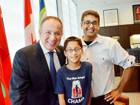 Vaughan War Amps CHAMP urges kids to play it safe