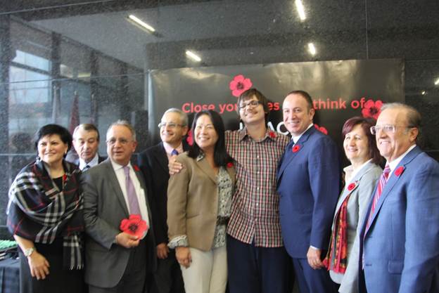 Poppy Mural Ceremony At Vaughan City Hall