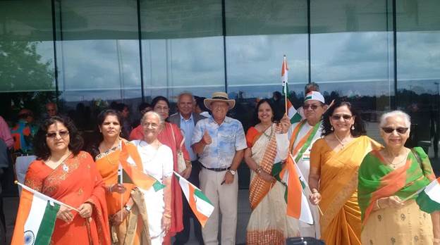 Indian Independence Flag Raising Day At Vaughan City Hall
