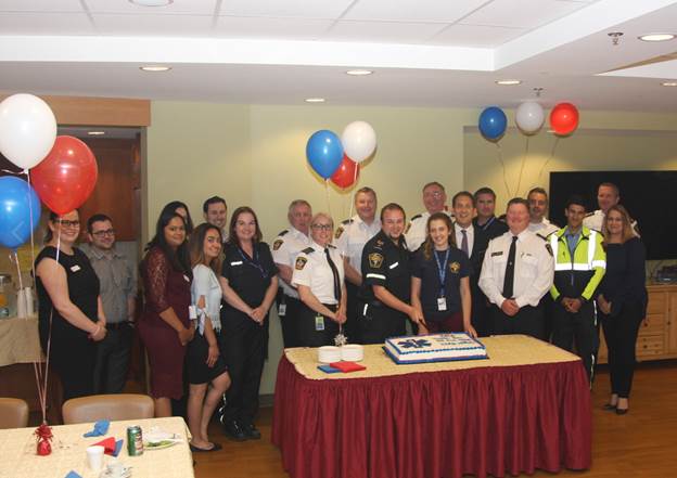 Villa Colombo Vaughan Hosts BBQ for the Local Emergency Medical Services (EMS) Team