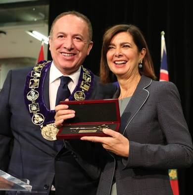 Mayor Bevilacqua Presents First Official Key to the City
