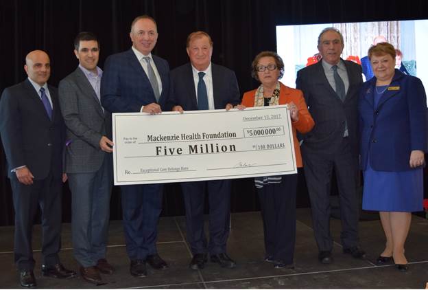 Baldassarra Family Donates $5 Million to Mackenzie Health Foundation